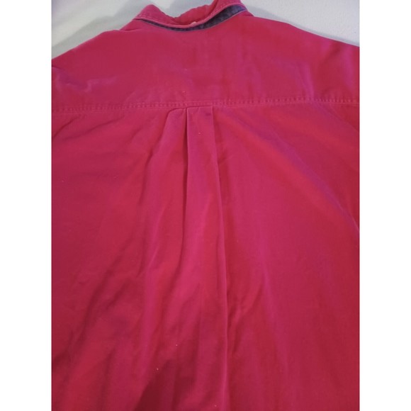 VTG Madison Trader Washed Cotton Mens XL Long Sleeve Button Down Shirt Heavy - Picture 10 of 11